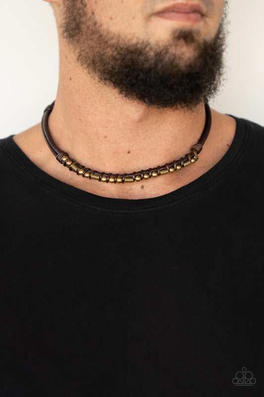 Westside Wrangler - Brass Urban Necklace