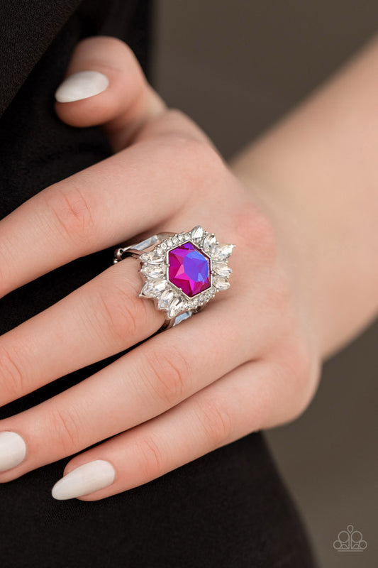 Paparazzi Accessories Divine Intervention - Pink Ring