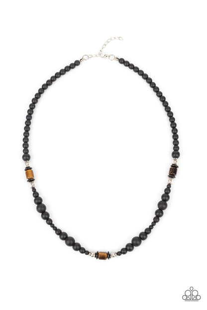 Paparazzi Accessories Stone Synchrony - Brown Urban Necklaces