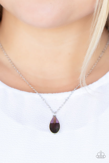 Paparazzi Accessories Prismatically Polished - Purple Necklace