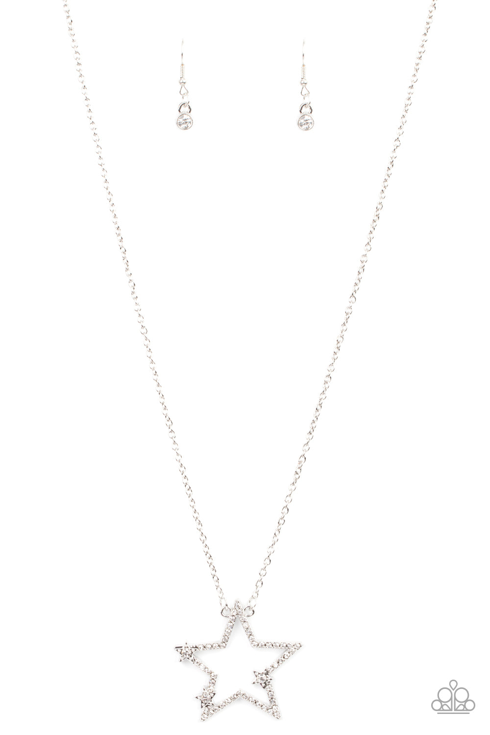 Paparazzi Accessories I Pledge Allegiance to the Sparkle - White Necklace