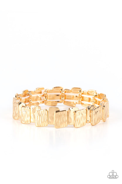 Paparazzi Accessories Urban Stack yard - Gold Bracelet