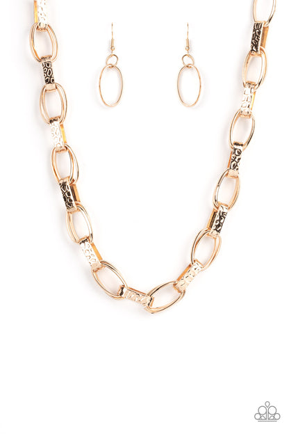 Paparazzi Accessories Motley In Motion - Gold Necklace