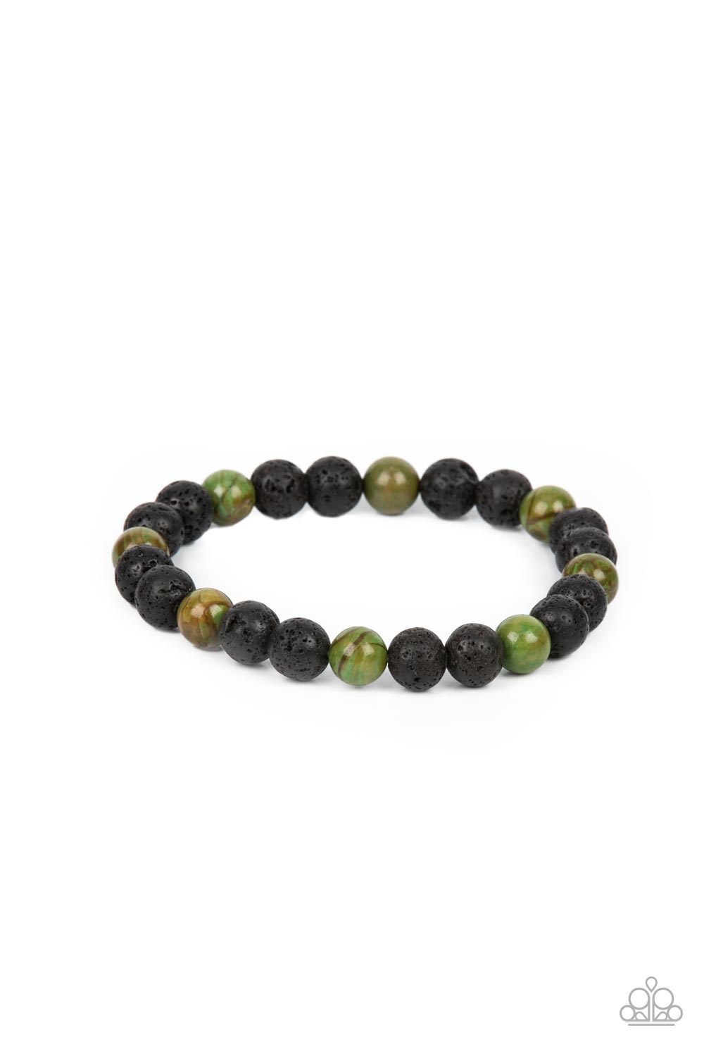 Paparazzi Accessories Molten Mogul - Green Bracelet