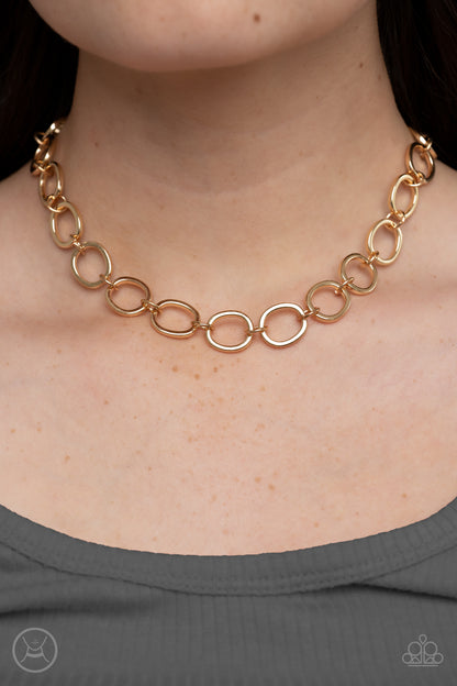 Paparazzi Accessories 90s Nostalgia - Gold Choker