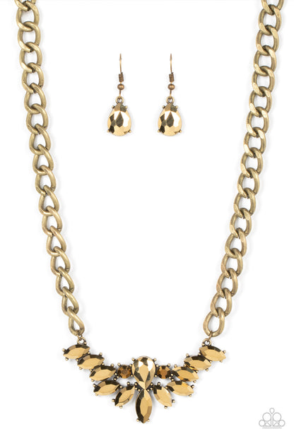 Paparazzi Accessories Come at Me - Brass Necklace