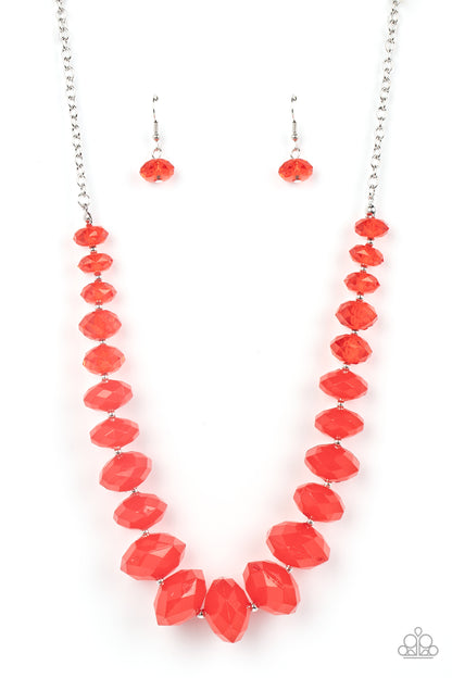 Paparazzi Accessories Happy-GLOW-Lucky - Red Necklace