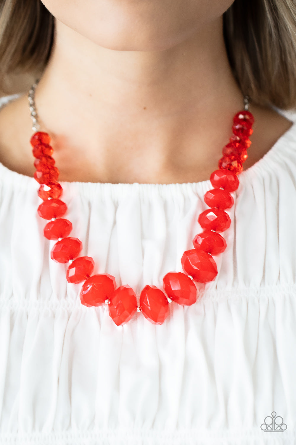 Paparazzi Accessories Happy-GLOW-Lucky - Red Necklace