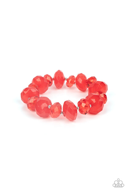 Paparazzi Accessories Keep GLOWING Forward - Red Bracelet