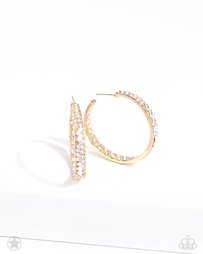 GLITZY By Association - Gold Earrings