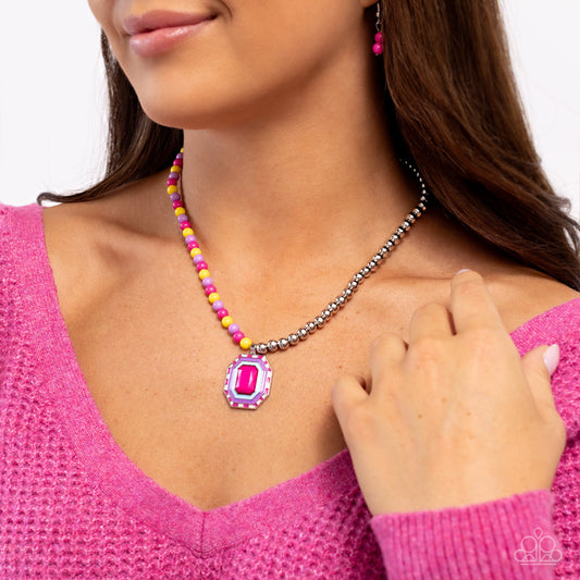 Contrasting Candy - Multi Necklace