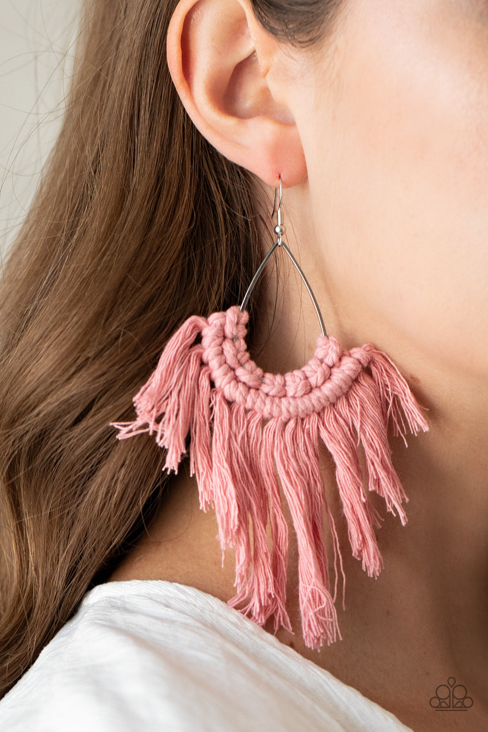 Paparazzi Accessories Wanna-Piece-Of-MACRAME-Pink