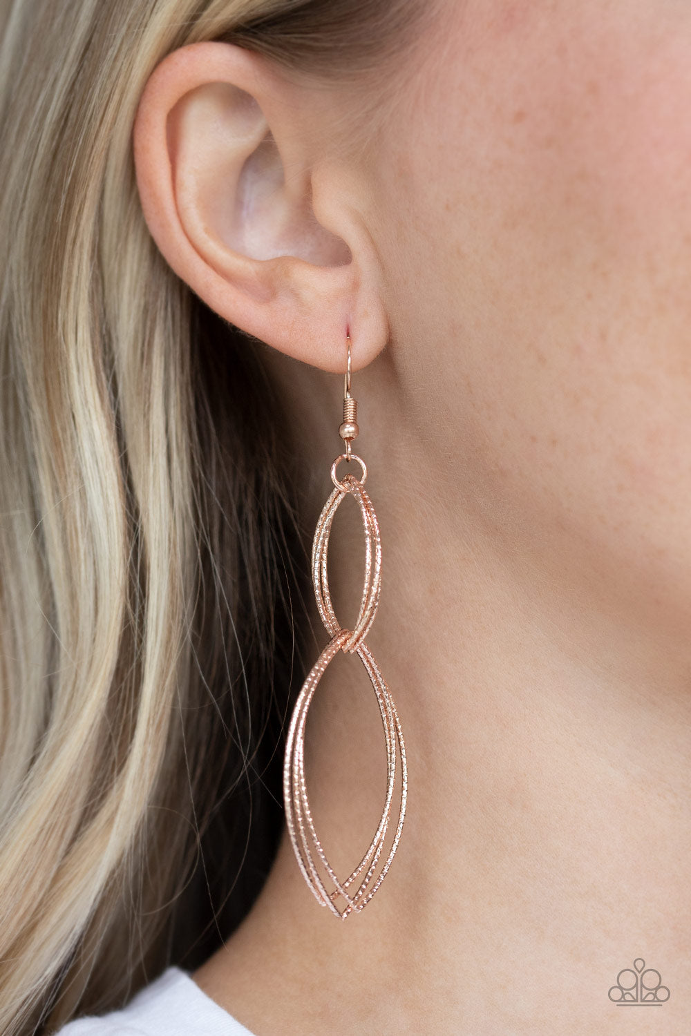 Paparazzi Accessories Endless-Echo-Copper Earrings