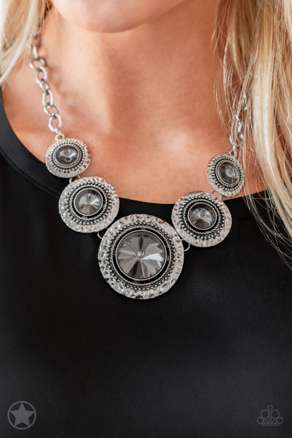 Paparazzi Accessories Global-Glamour Silver Necklace